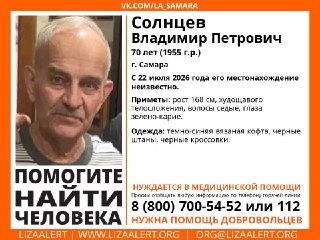 Пропал Владимир Петрович: Помогите в поисках!